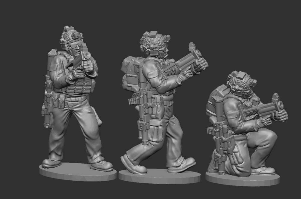 MPC04 USMC (2020s) Marines Grenadiers with M27IAR and 320s (1 RPG) in Plate