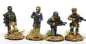 ODA07 US ODA SF (Green Berets) with soft hats riflemen in mixed gear