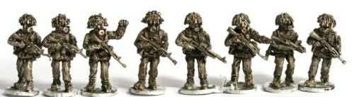 BAOR02 British Section in patrol poses in NBC gear