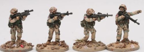 RAM01 1990's US Ranger Fireteam 1 skirmish poses
