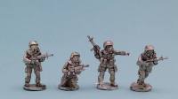 MOP09 US Infantry in MOPP suits with Gasmask with helmet fireteam