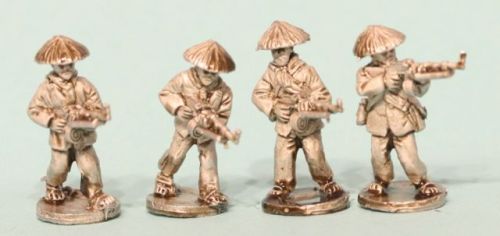 VC06 Viet Cong in straw hats with RPD LMGs