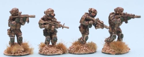 SF09 US SEAL DEVGRU team with support weapons
