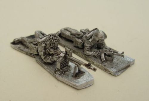 DDR17 East German PKM team firing prone