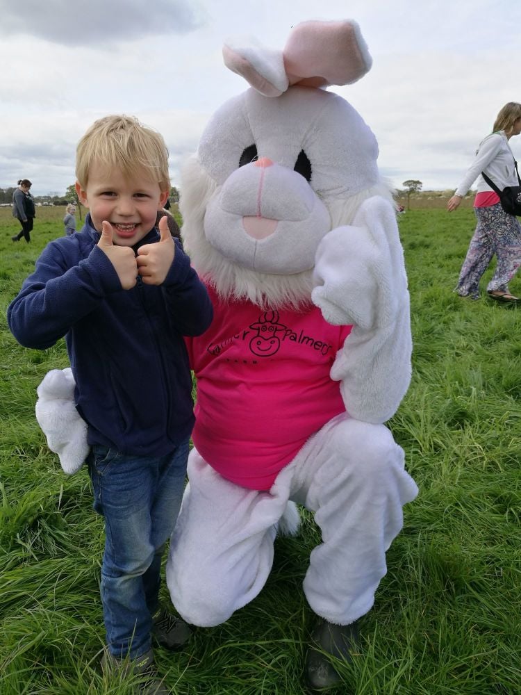 Farmer Palmer egg hunt