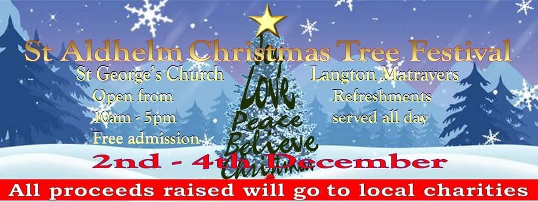 Dec 2 to 4 St Aldhelms Christmas Tree Festival 2023