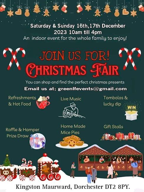 Dec 16 and 17 Kingston Maurward Christmas Fair 2023