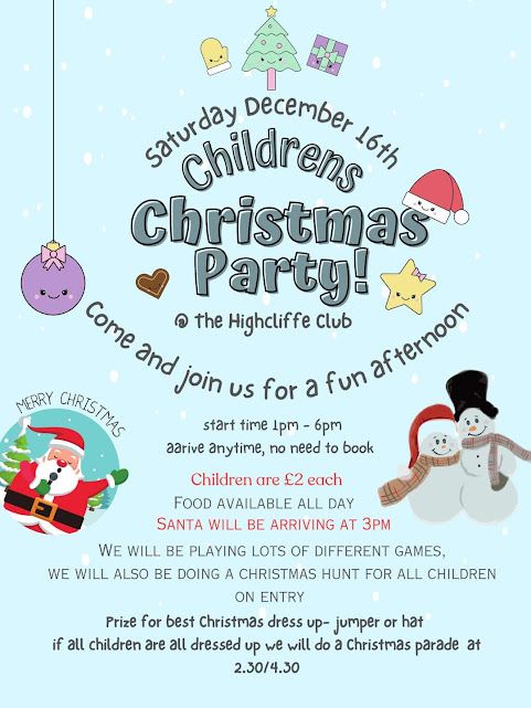Dec 16 Highcliffe Club 2023