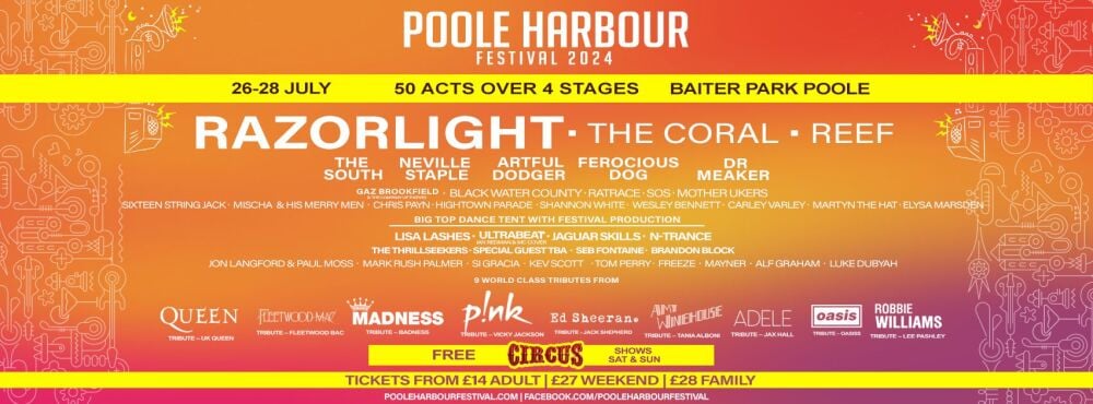 July 26 to 28 Poole Harbour Festival 2024