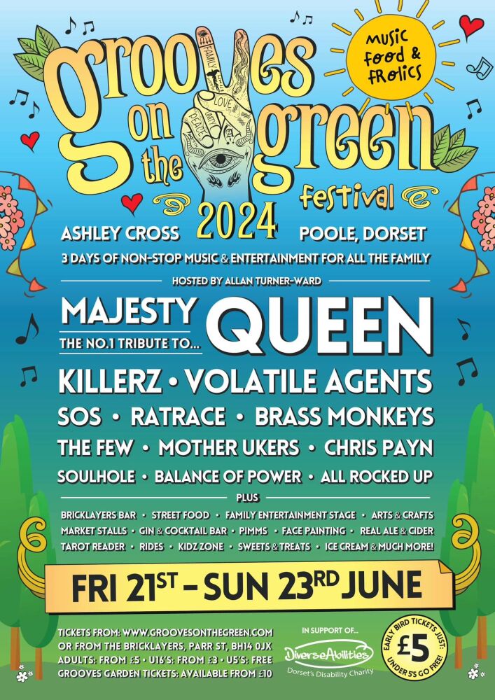 June 21 to 23 Grooves on the Green poster 2024