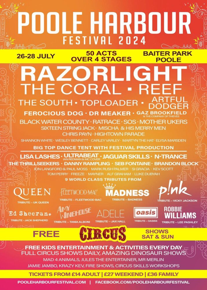 July 26 - 28 Poole Harbour Festival 2024