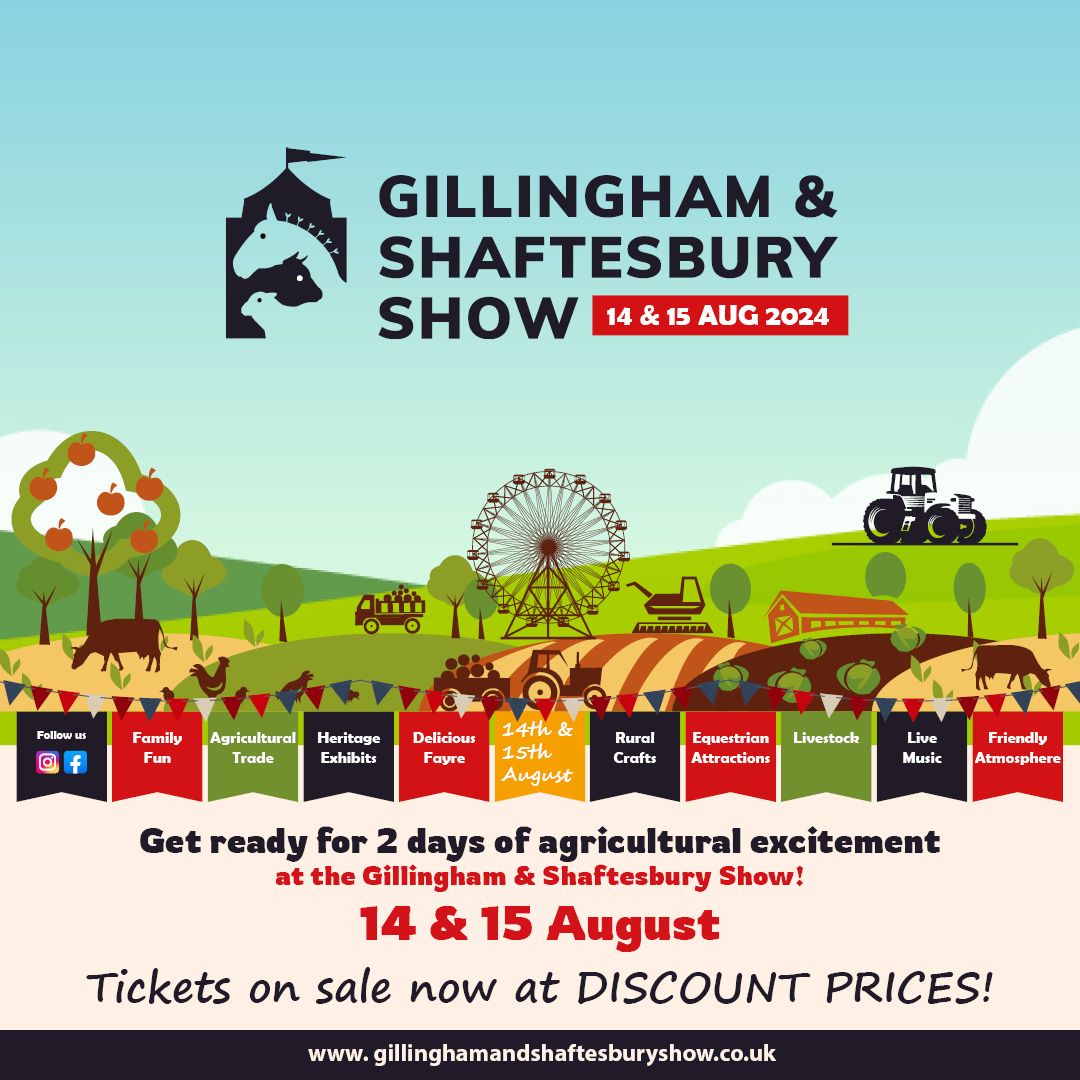 Aug 14 and 15 Gillingham and Shaftesbury Show poster 2024