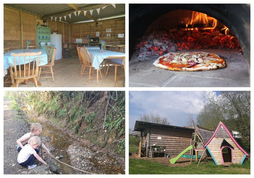 COLLAGE MOUNTAIN COTTAGE YURTS WIMBORNE