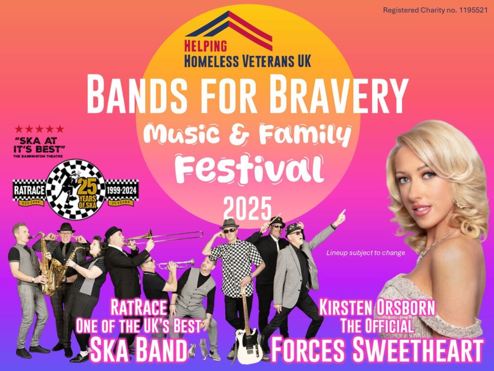 June 20 to 22 Bands for Bravery Festival 2025