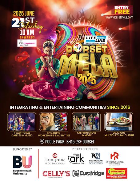 June 21 Dorset Mela Poole 2025