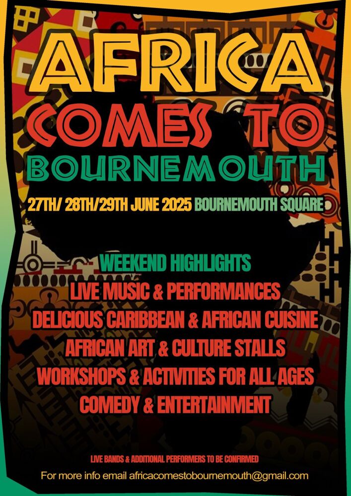 June 27 to 29 Africa comes to Bournemouth 2025