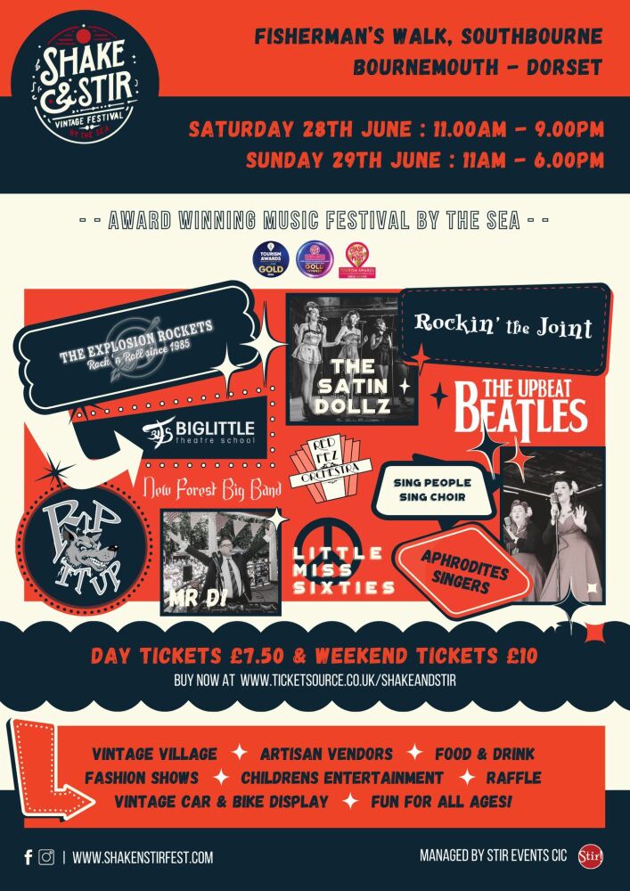 June 28 and 29 Shake and Stir 2025