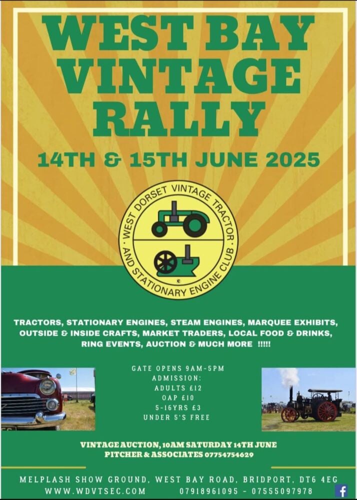 June 14 and 15 West Bay Vintage Rally 2025