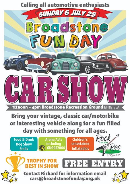 July 6 Broadstone car show 2025