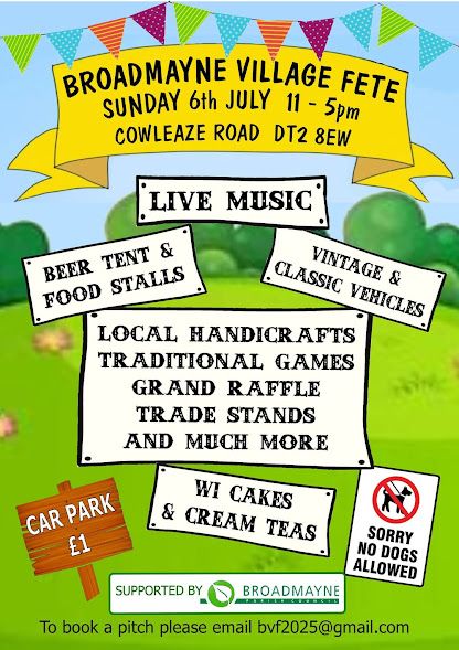 July 6 Broadmayne Village Fete 2025