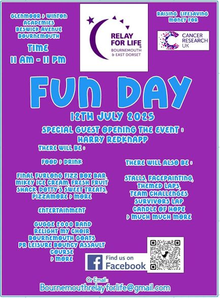 July 12 Bournemouth Relay for Life 2025