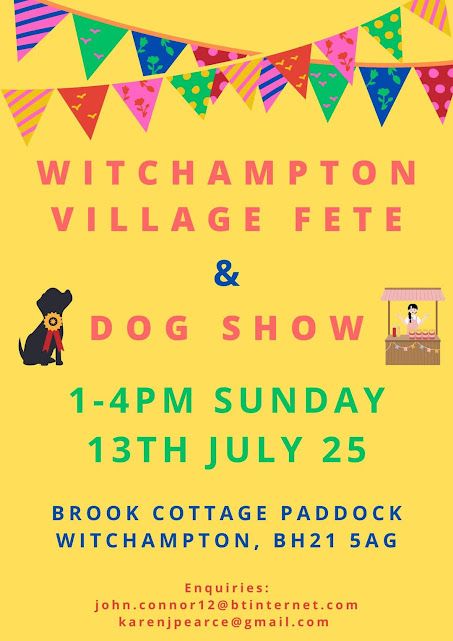 July 13 Witchampton village fete 2025