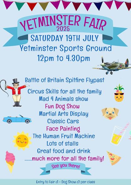July 19 Yetminster Fair 2025