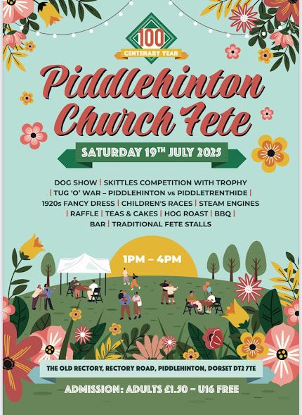 July 19 Piddlehinton Fete 2025