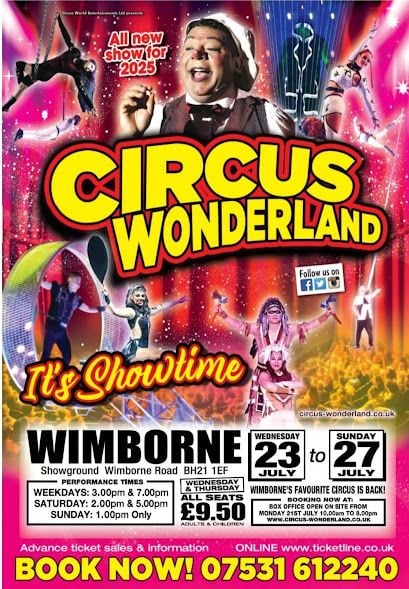 July 23 to 27 Circus Wonderland 2025