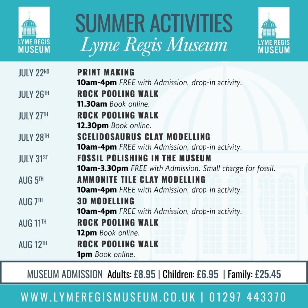 July Aug Lyme Regis Museum Summer 2025 2