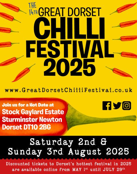 Aug 2 and 3 Dorset Chilli Festival 2025 Aug 2 and 3 Dorset Chilli Festival 2025