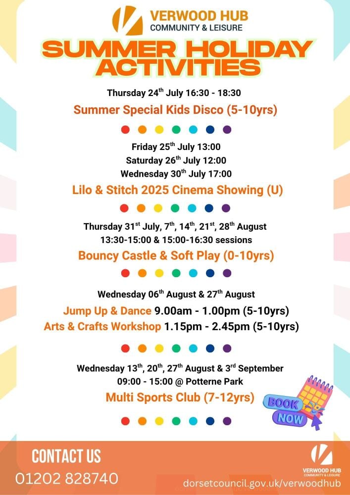 July Aug Verwood Hub Summer 2025 July Aug Verwood Hub Summer 2025