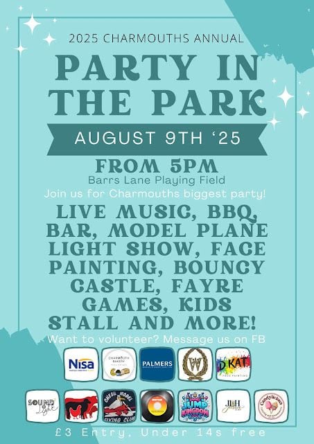 Aug 9 CHarmouth Party in the Park 2025 Aug 9 CHarmouth Party in the Park 2025