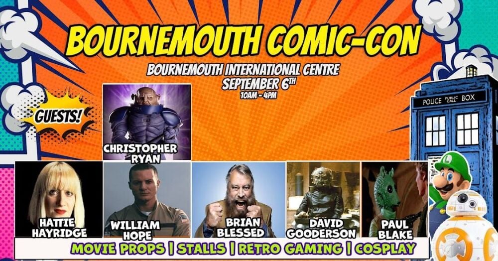 Sept 6 Bournemouth Comic Con 2025