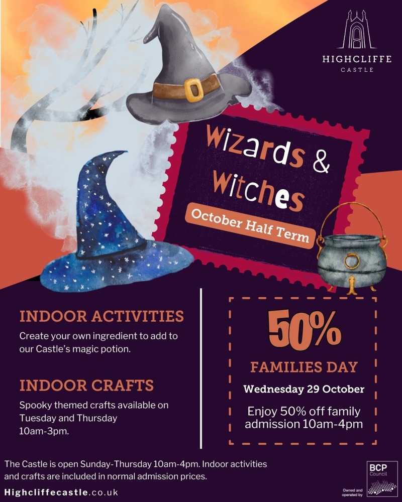 Oct half term Highcliffe Castle 2025