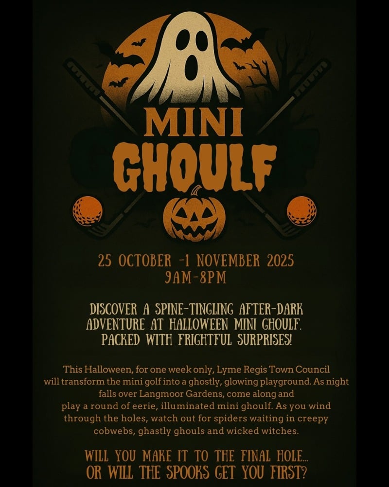 Oct half term Lyme Regis Mini Ghoulf 2025