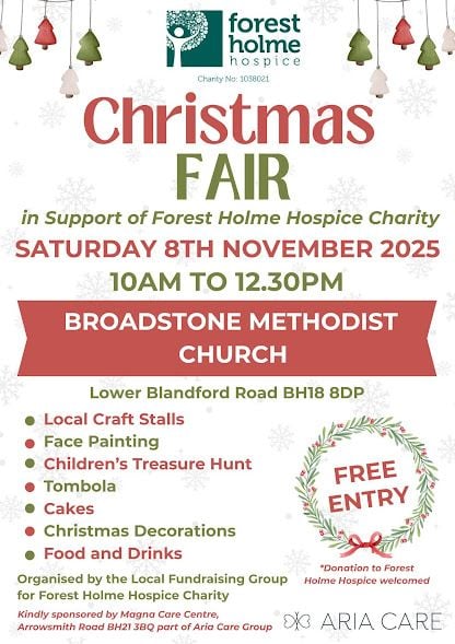 Nov 8 Broadstone Christmas Fair 2025 Nov 8 Broadstone Christmas Fair 2025