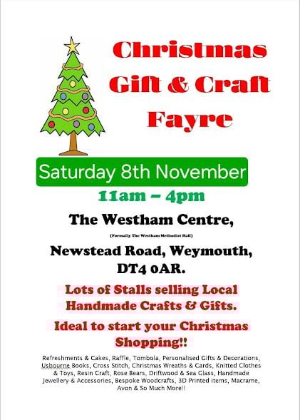 Nov 8 Westham Centre Weymouth Fair 2025 Nov 8 Westham Centre Weymouth Fair 2025