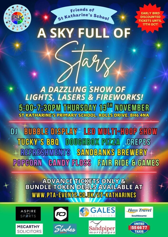 Nov 13 St Katherines Bournemouth Fireworks 2025 Nov 13 St Katherines Bournemouth Fireworks 2025