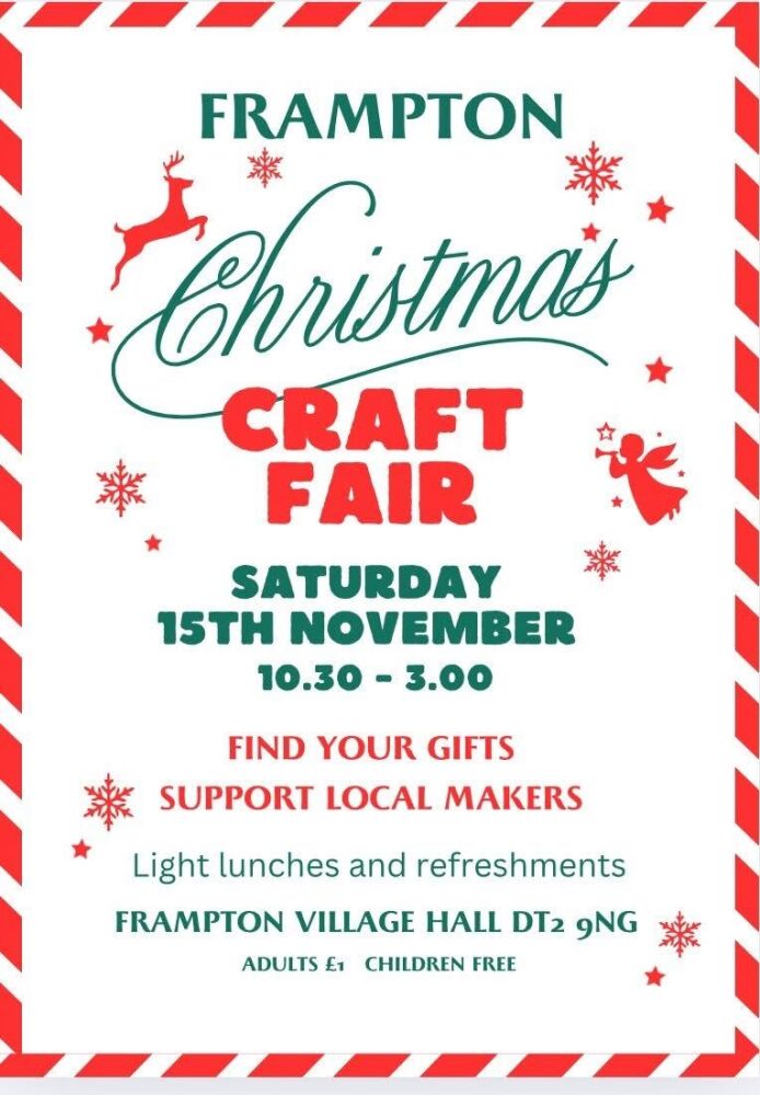 Nov 15 Frampton Craft Fair 2025