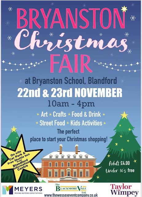 Nov 22 and 23 Bryanston Fair Blandford 2025 Nov 22 and 23 Bryanston Fair Blandford 2025