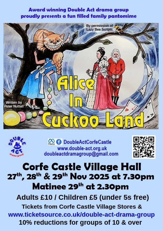 Nov 27 to 29 Alice Corfe Castle 2025 Nov 27 to 29 Alice Corfe Castle 2025