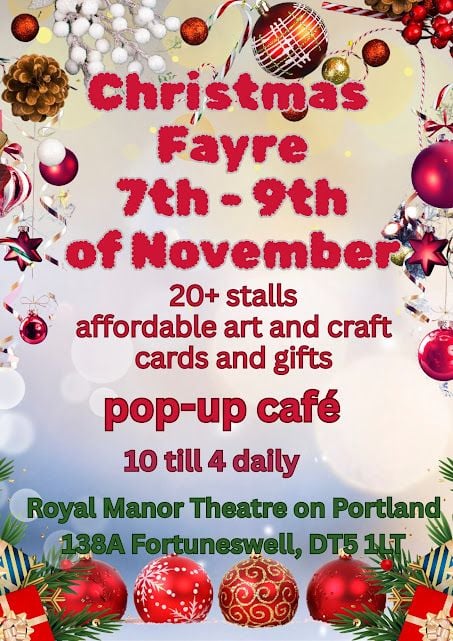 Nov 7 to 9 Royal Manor Theatre Fayre 2025 Nov 7 to 9 Royal Manor Theatre Fayre 2025