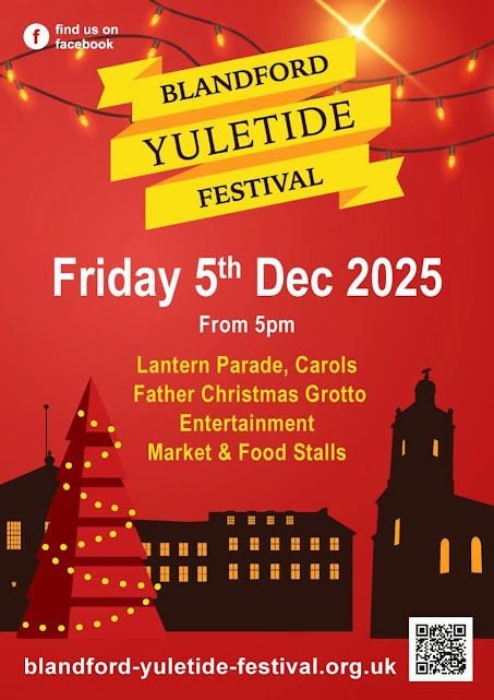 Dec 5 Blandford Yuletide Poster 2025