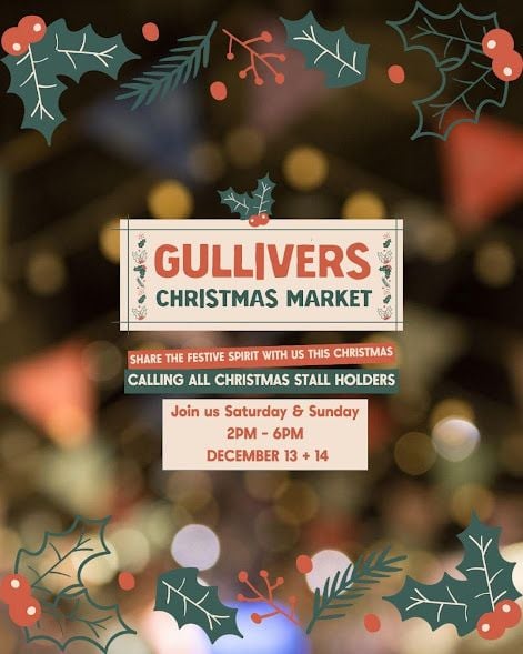 Dec 13 and 14 Gullivers Christmas Market 2025