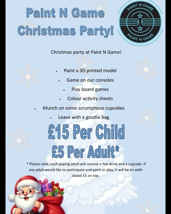 Dec 14 Paint n Game Party 2025