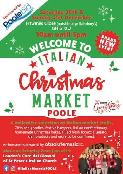 Dec 20 and 21 Poole Italian Market 2025