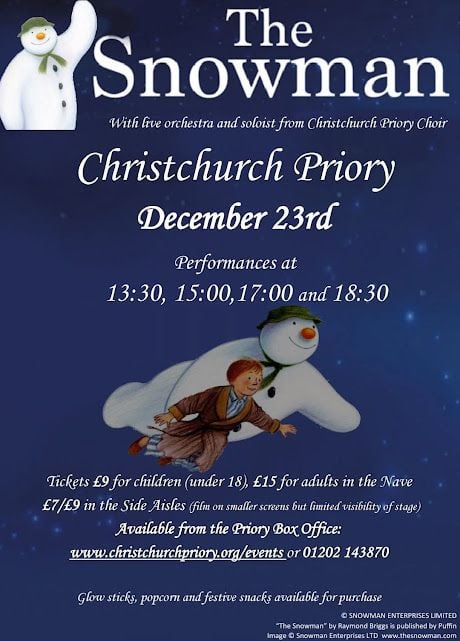 Dec 23 Christchurch Priory The Snowman 2025