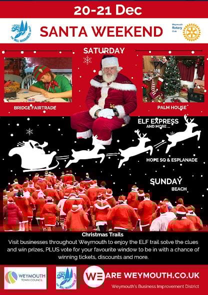 Dec 20 and 21 Weymouth Santa Weekend 2025