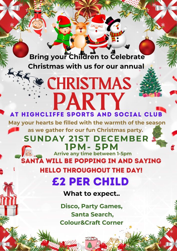 Dec 21 Highcliffe Club Party 2025